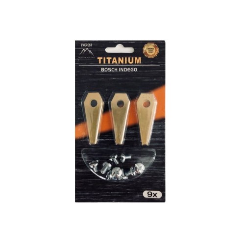 NÓŻ TYTAN 9 SZTUK DO BOSCH INDEGO 1000 1100 1200