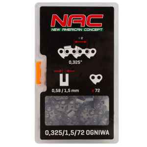 Łańcuch piły NAC 45cm 18" 325/1,5mm 72 ogniwa