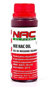 OLEJ NAC 0,1L DO MIESZANKI PALIWOWEJ PIŁY KOSY DO SILNIKA 2T ORYGINALNY