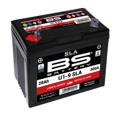 AKUMULATOR ŻELOWY 12V 28Ah LEWY PLUS U1-9 SLA BS BATTERY ORYGINAŁ TRAKTORKI