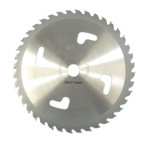 TARCZA TNĄCA Z ZĘBAMI Z WĘGLIKÓW SPIEKANYCH WIDIOWA KOSY 25,4MM 255MM 40T L