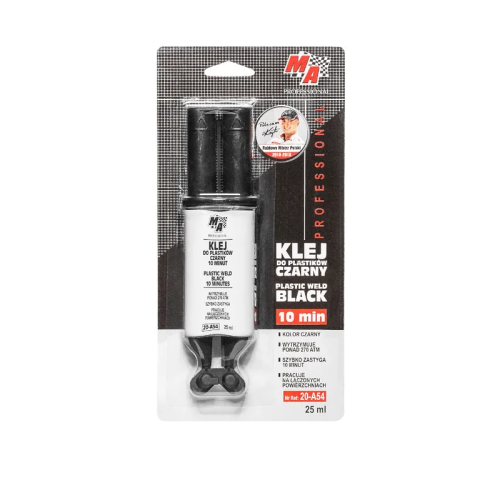 KLEJ CZARNY DO PLASTIKÓW TWORZYWA 24H 25ml PROFFES
