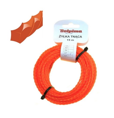 ŻYŁKA 2,7MM 15M TWISTOP OSTRY RANT CICHOBIEŻNA