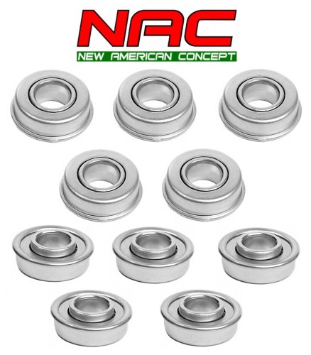 10 SZTUK ŁOŻYSK DO KOŁA KOSIARKI 12,7 X 28,6 X 11 MM ŁOŻYSKA KULKOWE NAC