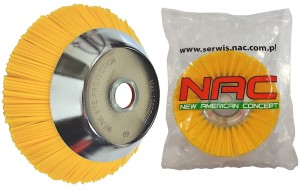 SZCZOTKA NYLON NAC 200X25,4 MM DO KOSY SPALINOWEJ DO BRUKU KOSTKI BRUKOWEJ