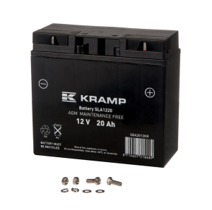AKUMULATOR ŻELOWY AGM 12V 20Ah PRAWY PLUS SLA12-20 KRAMP d181 s77 w167 mm