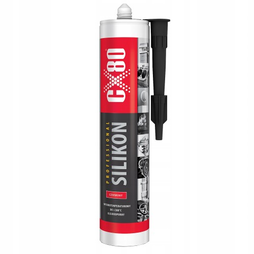 CX-80 SILIKON SANITARNY WYSOKOTEMPERATUROWY PROFESSIONAL CZERWONY 310 ML