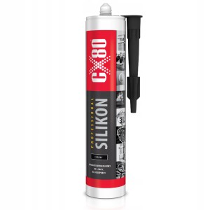 CX-80 SILIKON WYSOKOTEMPERATUROWY ODPORNOŚĆ TERMINCZNA CZARNY 310 ML