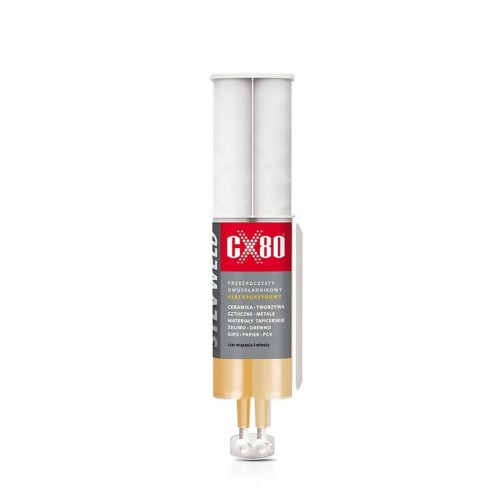 CX-80 SILV WELD DWUSKŁADNIKOWY KLEJ EPOKSYDOWY STRZYKAWKA 24 ML