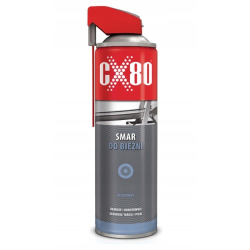CX-80 PROFESJONALNY SMAR SILIKONOWY DO BIEŻNI APLIKATOR BEZBARWNY 500 ML
