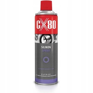 CX-80 SILIKON SPRAY SMAR DO TWORZYW SZTUCZNYCH I GUMY NSF 500 ML
