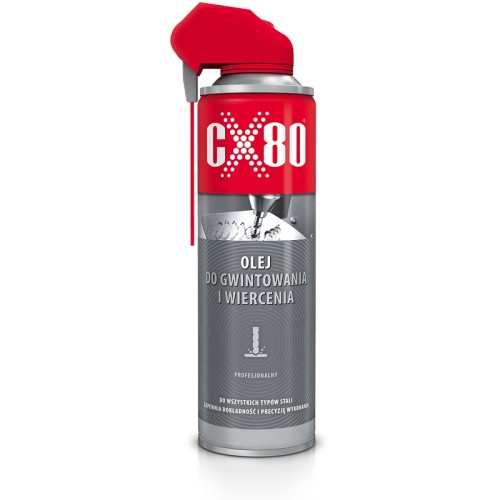 CX-80 OLEJ DO GWINTOWANIA I NAWIERCANIA DUO SPRAY DO METALI 500 ML