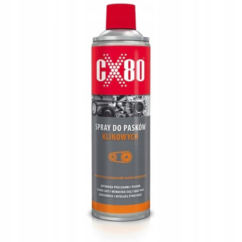 CX-80 SPRAY DO PASKÓW KLINOWYCH I PŁASKICH CHRONI PAS 500 ML