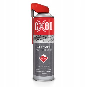 CX-80 SUCHY SMAR TEFLON PRZEZROCZYSTY DO PUNKTÓW TARCIA DUO SPRAY 500 ML