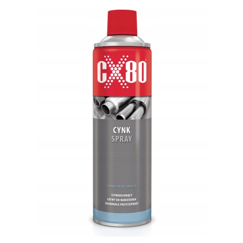 CX-80 SZYBKOSCHNĄCA POWŁOKA OCHRONNA CYNK SPRAY ANTYKOROZJA 500 ML