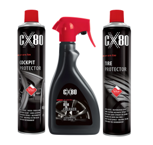 CX-80 RIM TIRE COCKPIT ZESTAW DO PIELĘGNACJI KÓŁ FELG OPON DESKI KOKPITU