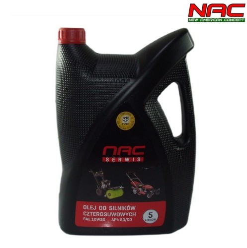 OLEJ NAC SAE 10W30 5 L DO KOSIARKI TRAKTORKI BRIGGS VIKING NAC STIGA ALKO