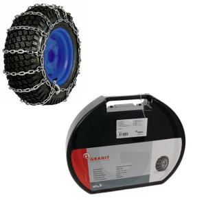 ŁAŃCUCHY ŚNIEŻNE GRANIT 18x9.50-8 18x8.50-10 DO TRAKTORKÓW QUAD ODŚNIEŻARKI