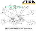 Włącznik PTO STIGA 118450073/0 118450074/0 schemat na urządzeniu