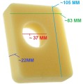 Filtr powietrza B&S 004248 do silników 09P602 09P702 106 mm x 84 mm x 20 mm
