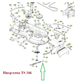 NÓŻ 58 CM DO TRAKTORKA MCCULLOCH M185-117T 777405380