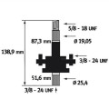 ADAPTER NOŻA MTD SPIDER 91S C 450 451 D B10-1 1