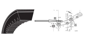 PASEK OD SKRZYNI STIGA PARK PRO 16 20 25 16-25 4WD