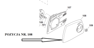 OSŁONA SPRZĘGŁA BĘBNA MAKITA DCS 4610 34 3416