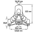 PIASTA ADAPTER NOŻA HUSQVARNA ROPER AYP 44 46 50' 1