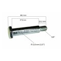 TRZPIEŃ OSI KOŁA 3/8'' 47,6MM DŁ.68,3MM ŚR. 12,6mm wymiary