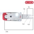 Zestaw Oregon prowadnica + łańcuch 120SDEA074 30 CM wymiary