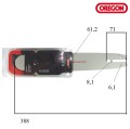 Zestaw Oregon prowadnica + łańcuch 140SXEA074 35 CM wymiary