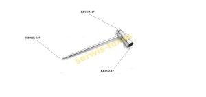 KLUCZ STIHL 17/19 THORX T27 ŚWIECA PROWADNICA