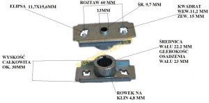 PIASTA NOŻA NAC MEGA CUT M510 C510 X560